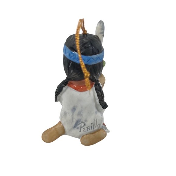 Vintage 1986 Vague Shadows-Perillo Sagebrush Kids Girl with Cactus Figurine - Picture 3 of 6